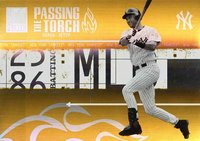 2005 Donruss Elite Passing the Torch #PT-12 Derek Jeter Gold Baseball Card
