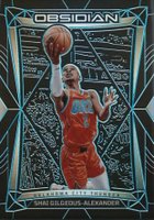 2023 Panini Obsidian #160 Shai Gilgeous-Alexander Electric Etch Blue Basketball Card