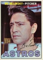 1967 Topps #447c Bo Belinsky Complete Stats Baseball Card