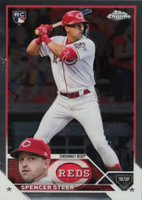 2023 Topps Chrome #146 Spencer Steer Baseball Card