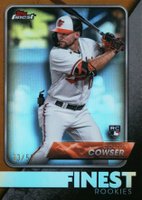 2024 Topps Finest Finest Rookie Design Variation #FRD3 Colton Cowser Gold Refractor Baseball Card