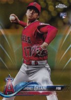 2018 Topps Chrome Update #HMT1 Shohei Ohtani Gold Refractor Baseball Card