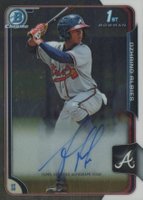 2015 Bowman Prospect Autographs #OAL Ozzie Albies Chrome Baseball Card