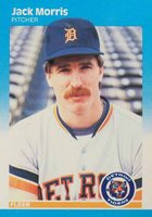 1987 Fleer Glossy #158 Jack Morris Baseball Card