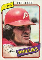 1980 Burger King Phillies #4 Pete Rose Baseball Card