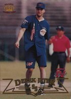 1997 Pacific Carlos Baerga Celebrities Softball #9 Derek Jeter Baseball Card