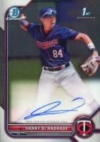 2022 Bowman Chrome Prospect Autographs #CPADDE Danny de Andrade Baseball Card