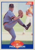 1989 Score #595 Paul Gibson Hand Airbrushed Away Baseball Card