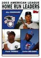 2004 Topps  #339 AL Home Run Leaders Baseball Card