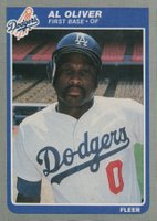 1985 Fleer Update #U-84 Al Oliver Baseball Card