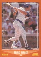 1988 Score Traded #80T Mark Grace Baseball Card