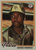 1978 Topps #30 George Hendrick Baseball Card