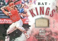 2019 Panini Diamond Kings Bat Kings #BK-MT Mike Trout Masterpiece 1/1 Baseball Card