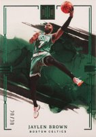 2022 Panini Impeccable #3 Jaylen Brown Green Basketball Card