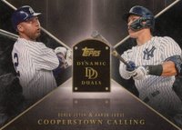 2023 Topps Dynamic Duals Cooperstown Calling #CC5 Aaron Judge/Derek Jeter Baseball Card