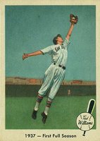 1959 Fleer Ted Williams #8 1937- First Full Season Baseball Card
