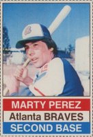 1976 Hostess #65 Marty Perez Hand Cut Baseball Card