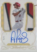 2016 Panini Flawless Greats Dual Memorabilia Autographs #GD-AP Albert Pujols Gold Baseball Card