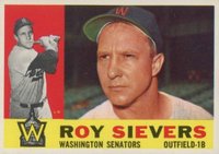1960 Topps #25 Roy Sievers Baseball Card