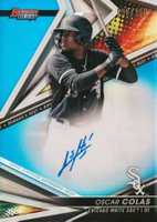 2022 Bowman's Best Best of 2022 Autographs #B22OC Oscar Colas Blue Refractor Baseball Card