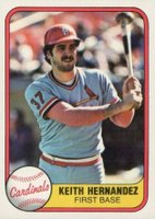 1981 Fleer #545 Keith Hernandez Baseball Card
