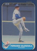 1986 Fleer #145 Fernando Valenzuela Baseball Card