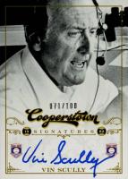 2012 Panini Cooperstown Signatures #HOFVIN Vin Scully Baseball Card