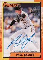 2025 Topps 1990 Topps Baseball Autographs #90APS Paul Skenes Baseball Card