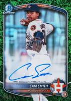 2025 Bowman Chrome Prospect Autographs #CPACSM Cam Smith Green Grass Baseball Card