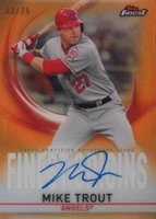 2019 Finest Finest Origins Autograph #MT Mike Trout Orange Refractor Baseball Card