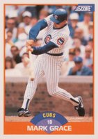 1989 Score #362 Mark Grace Baseball Card