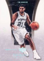2004 Upper Deck Exquisite Collection  #35 Tim Duncan Black 1/1 Basketball Card