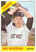 1966 Topps #58 Dave Wickersham Baseball Card