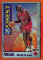 1995 Finest Mystery #M1 Michael Jordan Bordered Test Refractor Basketball Card