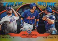 2019 Bowman Talent Pipeline Chrome #NYM Andres Gimenez/Anthony Kay/Pete Alonso Gold Baseball Card