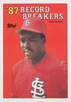 1988 Topps #1 Vince Coleman Baseball Card