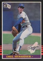 1985 Donruss #581 Orel Hershiser Baseball Card