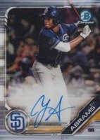 2019 Bowman Draft #BDC85 CJ Abrams Chrome-Batting-Autograph Baseball Card