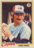 1978 Topps #221 Chris Speier Baseball Card