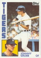 1984 Topps #42 Johnny Grubb Baseball Card