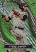 2024 Topps Chrome Black #70 Colton Cowser Green Wave Baseball Card