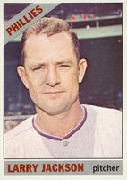 1966 Topps #595 Larry Jackson Baseball Card