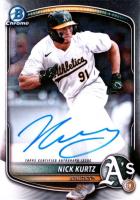 2025 Bowman Chrome Prospect Autographs #CPANK Nick Kurtz Baseball Card