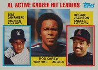 1984 Topps #711 A.L. Active Career Hit Leaders Baseball Card