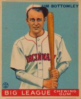 1933 Goudey #44 Jim Bottomley Baseball Card