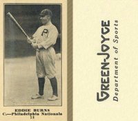 1916 Green-Joyce #18 Eddie Burns Baseball Card