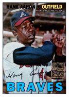 2000 Topps Hank Aaron #14 1967 Topps Reprint Limited Edition Baseball Card