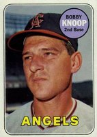 1969 Topps #445 Bobby Knoop Baseball Card