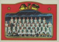 1972 Topps #454 A's Team Baseball Card