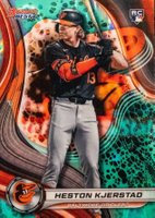 2024 Bowman's Best #12 Heston Kjerstad Aqua Lava Baseball Card